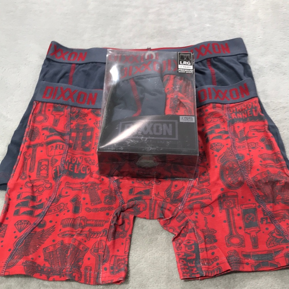 Dixxon Flannel Men's Boxer Briefs 4 Pairs New in Box Size L